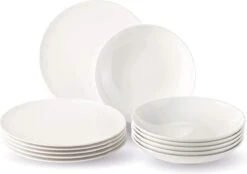 Villeroy & Boch, Vivo 19-5254-7611 Tafelservies Voor Maximaal 6 Personen, 12 Stuks, Premium Porselein, Wit -Skimask 1200x844 4