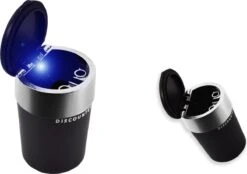 2 Stuks Auto Asbak Met Led Inclusief BATTERIJ - Geurvrije Anti Rook Auto Asbak - -Skimask 1200x846 10