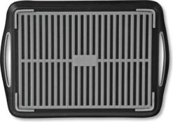 Dienblad Rechthoekig - Anti-slip Dienblad - Diep Dienblad Met Antislip - Met Handvatten - 45.5 X 32 X 4.5 Cm - Kleur: Zwart -Skimask 1200x846 14