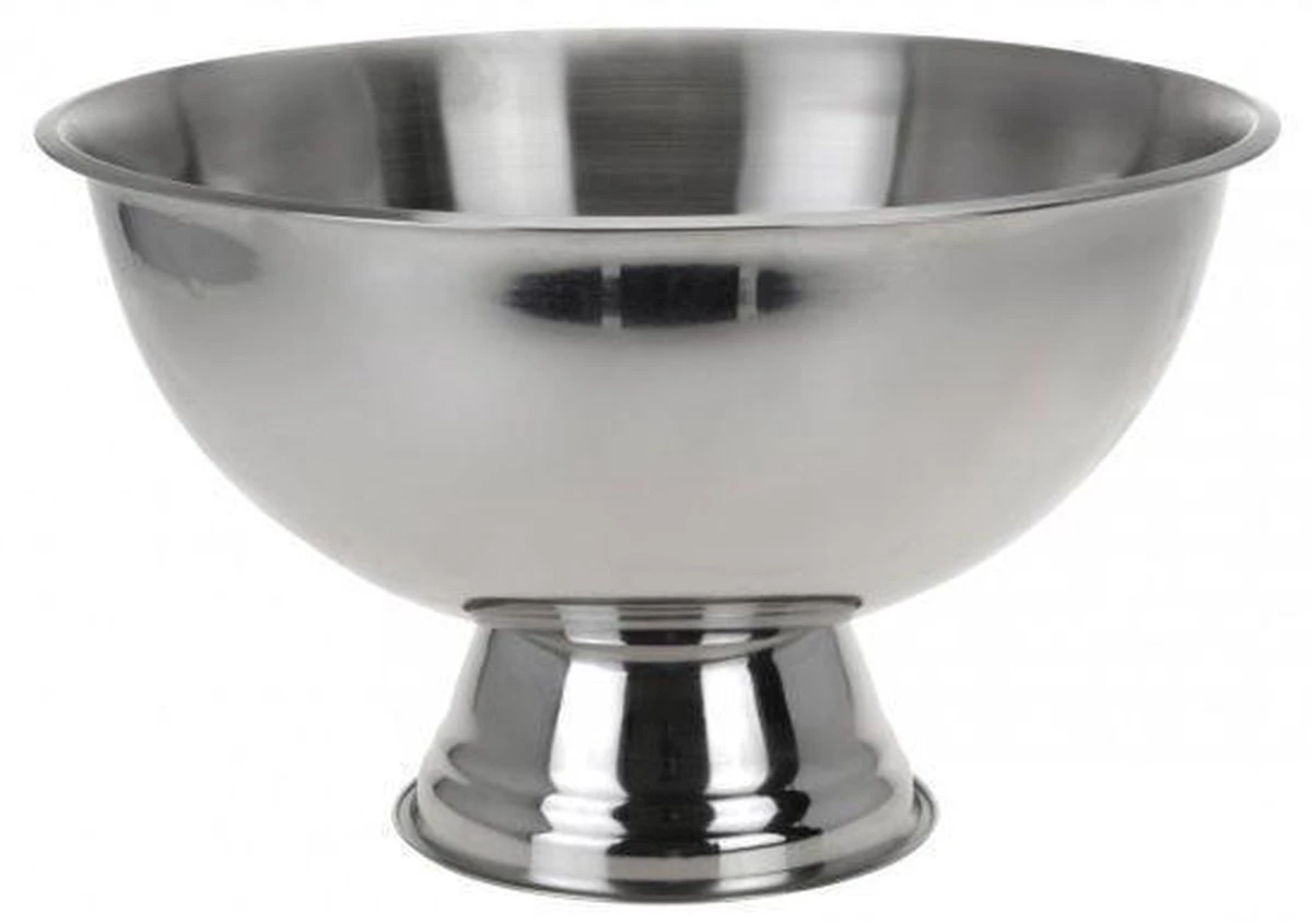 Excellent Houseware Champagnekoeler/schaal Op Voet - RVS - 39 X 24 Cm 8 Excellent Houseware Champagnekoeler/schaal Op Voet - RVS - 39 X 24 Cm - Afbeelding 6