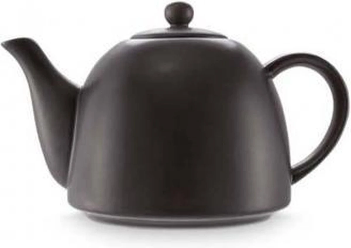 Vtwonen Theepot - Mat Zwart - Porselein - 1.8 Liter 3 Vtwonen Theepot - Mat Zwart - Porselein - 1.8 Liter
