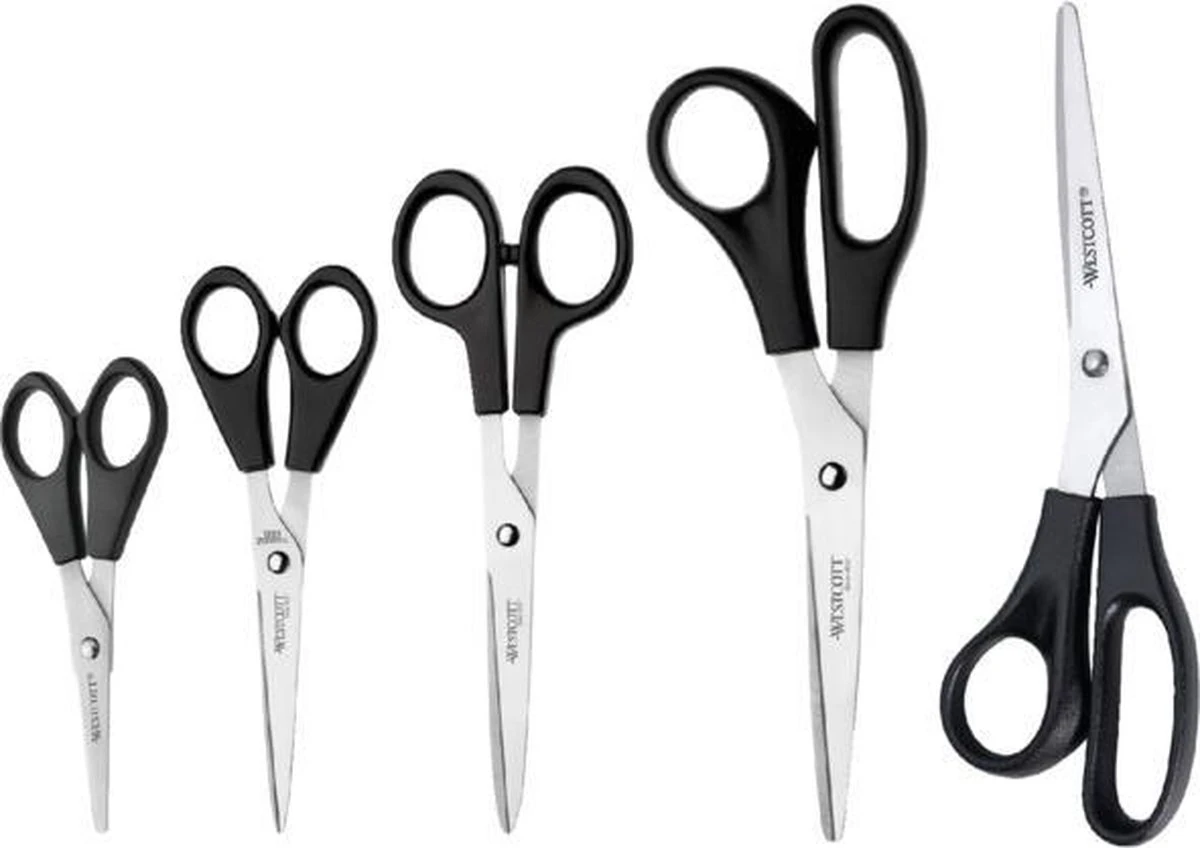 Westcott Kantoorschaar - 15cm - Met Zwarte Kunststoffen Handgreep - RVS - 15,5 Cm - AC-E31160 4 Westcott Kantoorschaar - 15cm - Met Zwarte Kunststoffen Handgreep - RVS - 15,5 Cm - AC-E31160 - Afbeelding 2