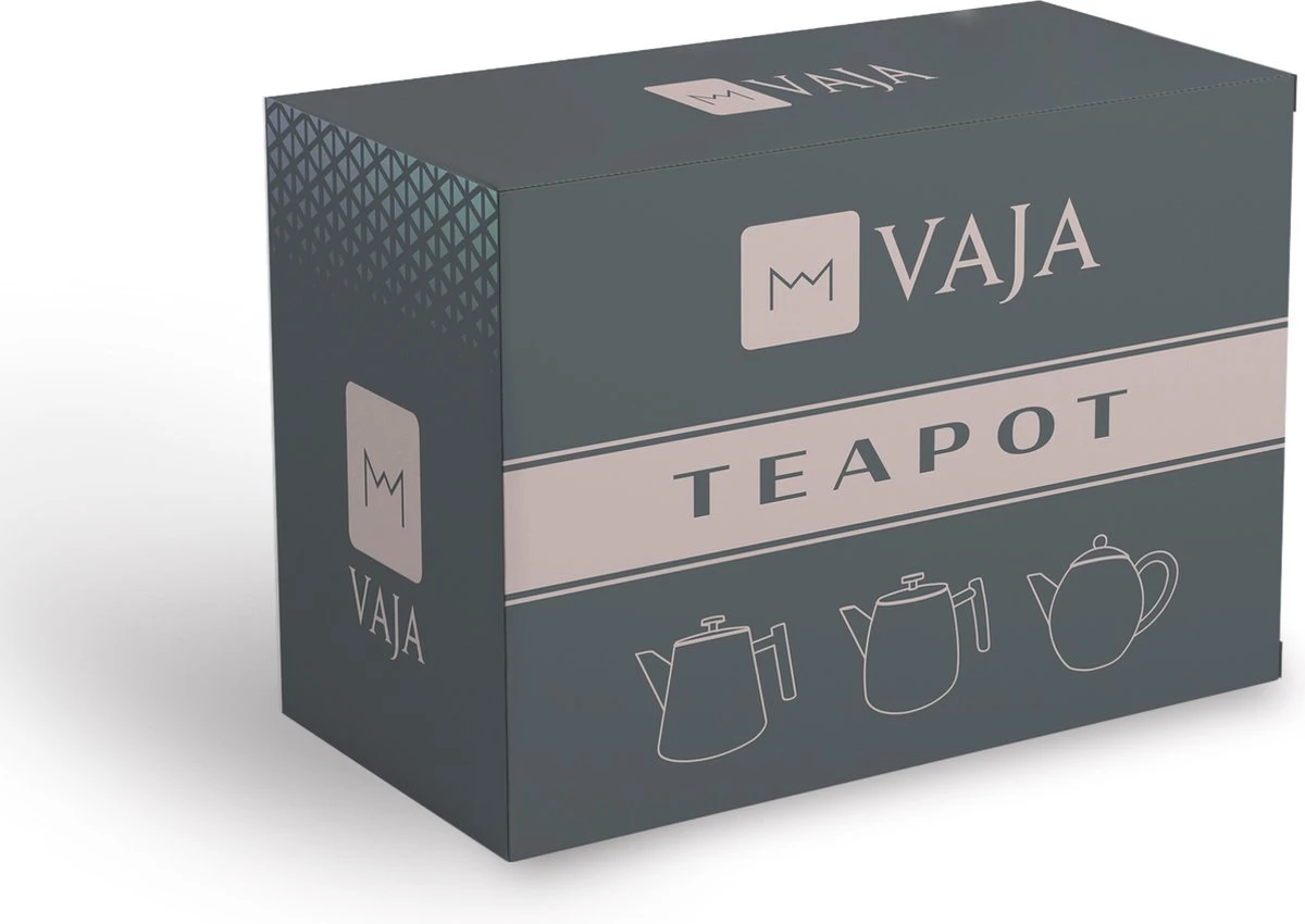 Vaja Valerie - Theepot Met Filter - Dubbelwandig - RVS - 1.2L 12 Vaja Valerie - Theepot Met Filter - Dubbelwandig - RVS - 1.2L - Afbeelding 10