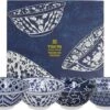 Tokyo Desig Studio - Mixed Bowls - Blue Designs - 15x7 Cm, 550 Ml - Set Van 4 Kommen In Luxe Geschenkdoos -Skimask 1200x851 3