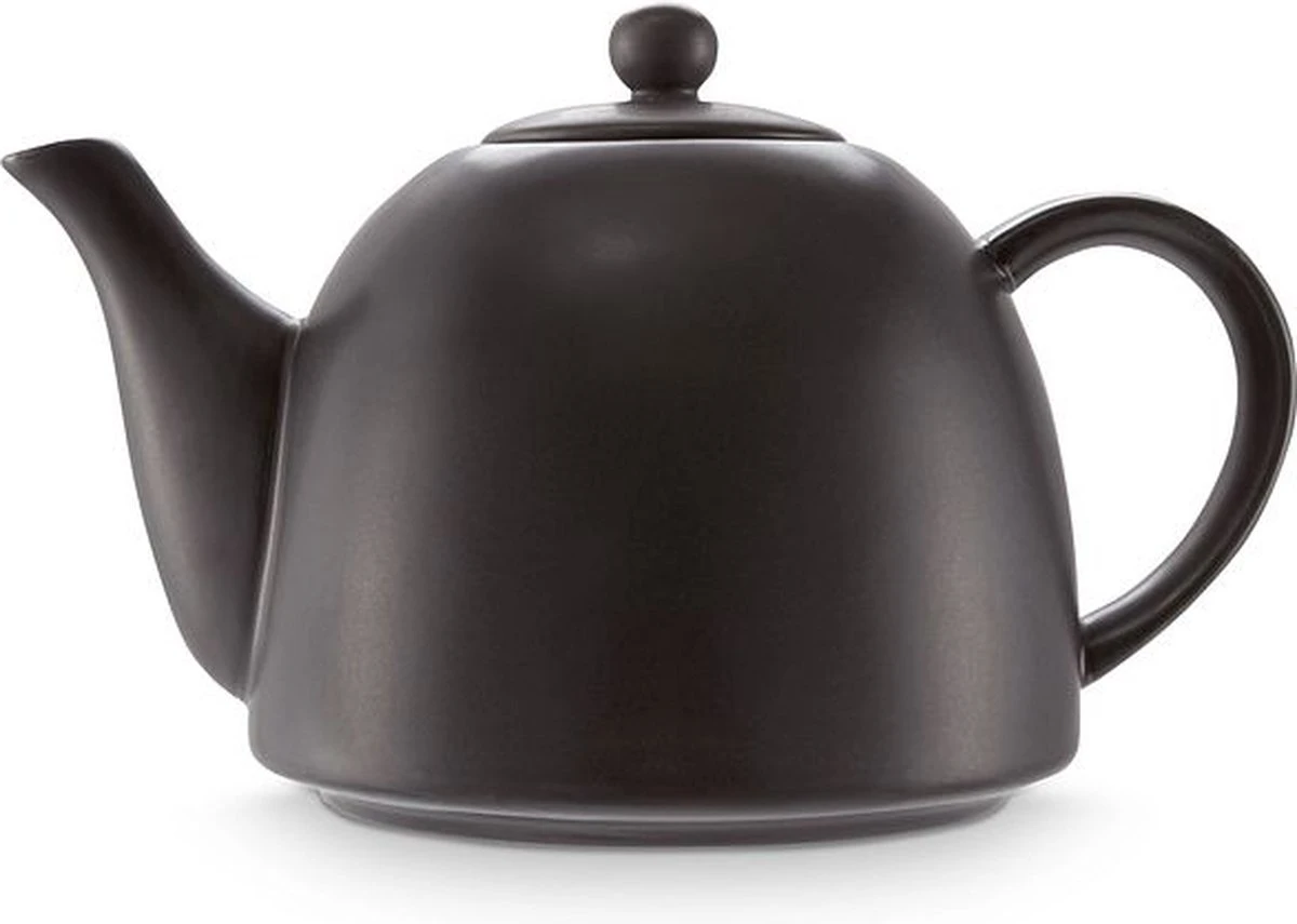 Vtwonen Theepot - Mat Zwart - Porselein - 1.8 Liter 4 Vtwonen Theepot - Mat Zwart - Porselein - 1.8 Liter - Afbeelding 2
