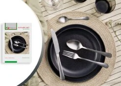 Magani - Zilveren Bestekset - Roestvrij Staal - 24-delig - Voor Zes Personen - PVD Coating -Skimask 1200x860 3