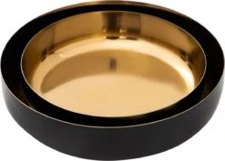 Parya Home - Sierschaal Set Van 2 Rond Knabbelschaal Glam - 22x18 - Goud - Hoogwaardig Metaal -Skimask 1200x862 6