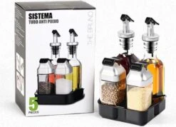 Merkloos Decopatent® Olie En Azijnstel SET Met RVS Schenktuit In Houder - Inhoud 1x Oliefles 1x Azijnfles Van Glas & 2x Specerijen Potjes 21 Merkloos Decopatent® Olie En Azijnstel SET Met RVS Schenktuit In Houder - Inhoud 1x Oliefles 1x Azijnfles Van Glas & 2x Specerijen Potjes -Skimask 1200x866 11