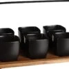Mica Decorations - Luxe Tapas Set - 6 Zwarte Tapas Schaaltjes Op Houten Tapasplank - Servies - Borrelplank Olijfhout 2 Mica Decorations - Luxe Tapas Set - 6 Zwarte Tapas Schaaltjes Op Houten Tapasplank - Servies - Borrelplank Olijfhout -Skimask 1200x866 7