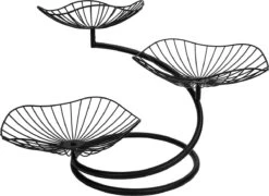 QUVIO Fruitschaal Etagère Drielaags - Fruitmand - Fruitschaal Zwart - Serveerschaal - Schalen - Presenteerbladen - Draadstaal - Staal - 26 X 50 X 33 Cm (lxbxh) - Zwart 11 QUVIO Fruitschaal Etagère Drielaags - Fruitmand - Fruitschaal Zwart - Serveerschaal - Schalen - Presenteerbladen - Draadstaal - Staal - 26 X 50 X 33 Cm (lxbxh) - Zwart -Skimask 1200x875 14