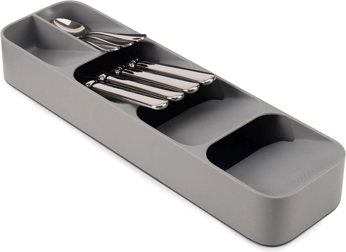 Joseph Joseph - Duo - Bestek Organiser Compact - Grijs 4 Joseph Joseph - Duo - Bestek Organiser Compact - Grijs - Afbeelding 2