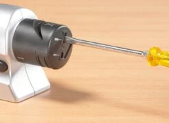 Elektrische Messenslijper - Zilver - Professionele Slijper - Universeel - Voor Alle Messen En Scharen -Skimask 1200x876