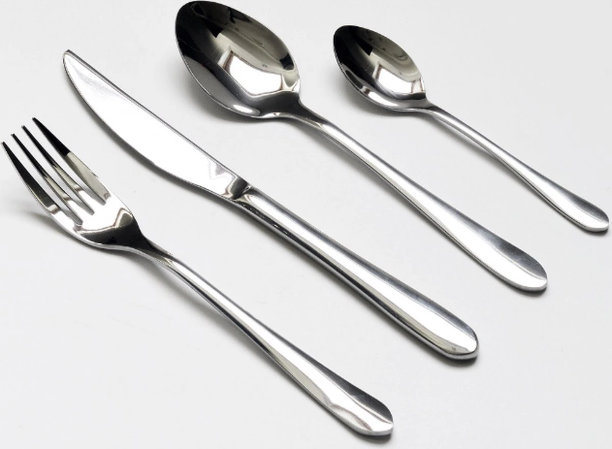 Merkloos Bestekset Luxe Round 24-delig | Premium Quality | 6 Personen 3 Merkloos Bestekset Luxe Round 24-delig | Premium Quality | 6 Personen