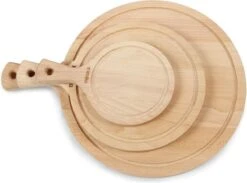 Boska Serveerplank Rond Amigo L - Borrelplank Met Handgreep - Rustiek Beukenhout - Bruin - Ø 33 Cm -Skimask 1200x889 11