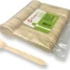 Pomebio Houten Wegwerp Bestek - Lepel - Gewaxt Hout - 100 Stuks - 160mm - Wegwerp Lepel - Houten Lepel - FSC-Gecertificeerde Gewaxte Houten Lepel - Duurzaam Lepel - Wegwerp Bestek -Skimask 1200x893 2