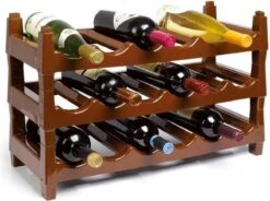 Wijnflessen Rek/wijnrek Stapelbaar Voor 6 Flessen - Wijnflesrekken/wijnflessenrekken/wijnrekken -Skimask 1200x893 3
