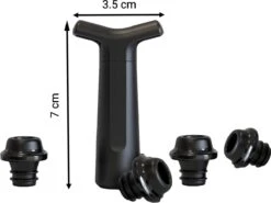 YUGN Wijn Vacuumpomp Wijnstopper Vacuum - Wijn Stopper Flessenstop Met 4 Vacuüm Wijndoppen - Wijndop Met Timer - Cadeau Tip -Skimask 1200x898 4