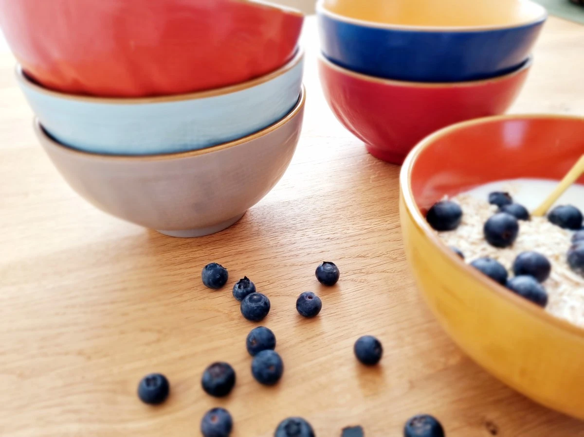 Vivi Oggi - Kom - Ontbijtkom - Kommen Set Van 6 - Ø 14cm - Kleurrijk - Italië 4 Vivi Oggi - Kom - Ontbijtkom - Kommen Set Van 6 - Ø 14cm - Kleurrijk - Italië - Afbeelding 2