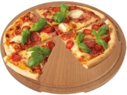 Boska Pizzaplank Amigo L Rond - Borrelplank Van Duurzaam Beukenhout - Met Opvanggeul - Ø 34 Cm -Skimask 1200x899 48