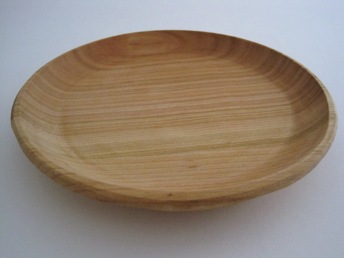 Houten Ontbijtborden - Ø 20 Cm - 6 Stuks - Met Bordenrek - Kersenhout 4 Houten Ontbijtborden - Ø 20 Cm - 6 Stuks - Met Bordenrek - Kersenhout - Afbeelding 2