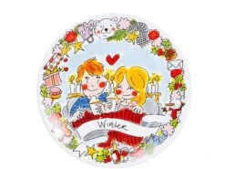 Blond Amsterdam Winter Ontbijtborden Set - 2 Stuks: Autum & Winter - Ø 22 Cm -Skimask 1200x900 203