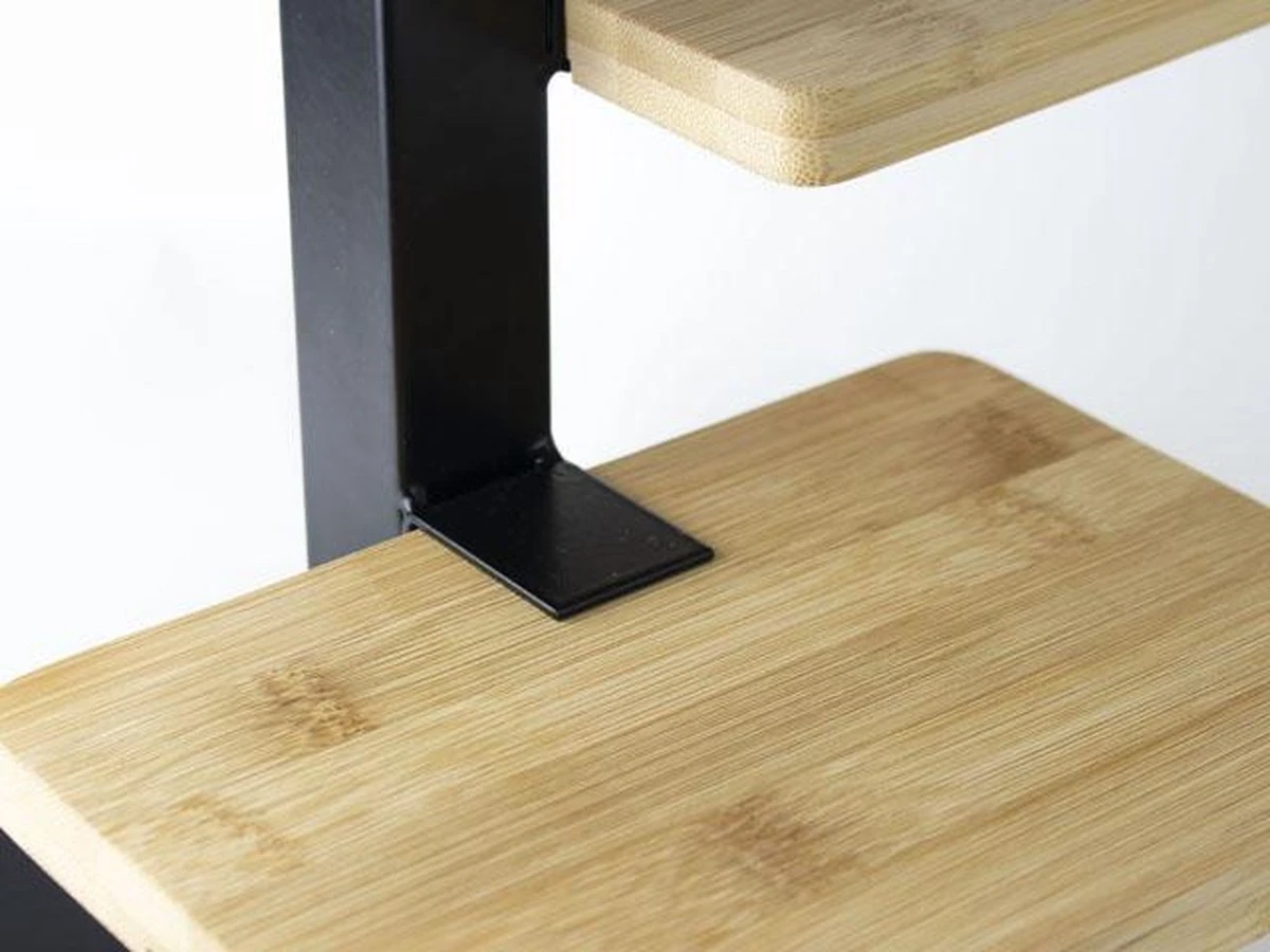 Gusta Serveertoren - 3 Bamboe Planken 7 Gusta Serveertoren - 3 Bamboe Planken - Afbeelding 5