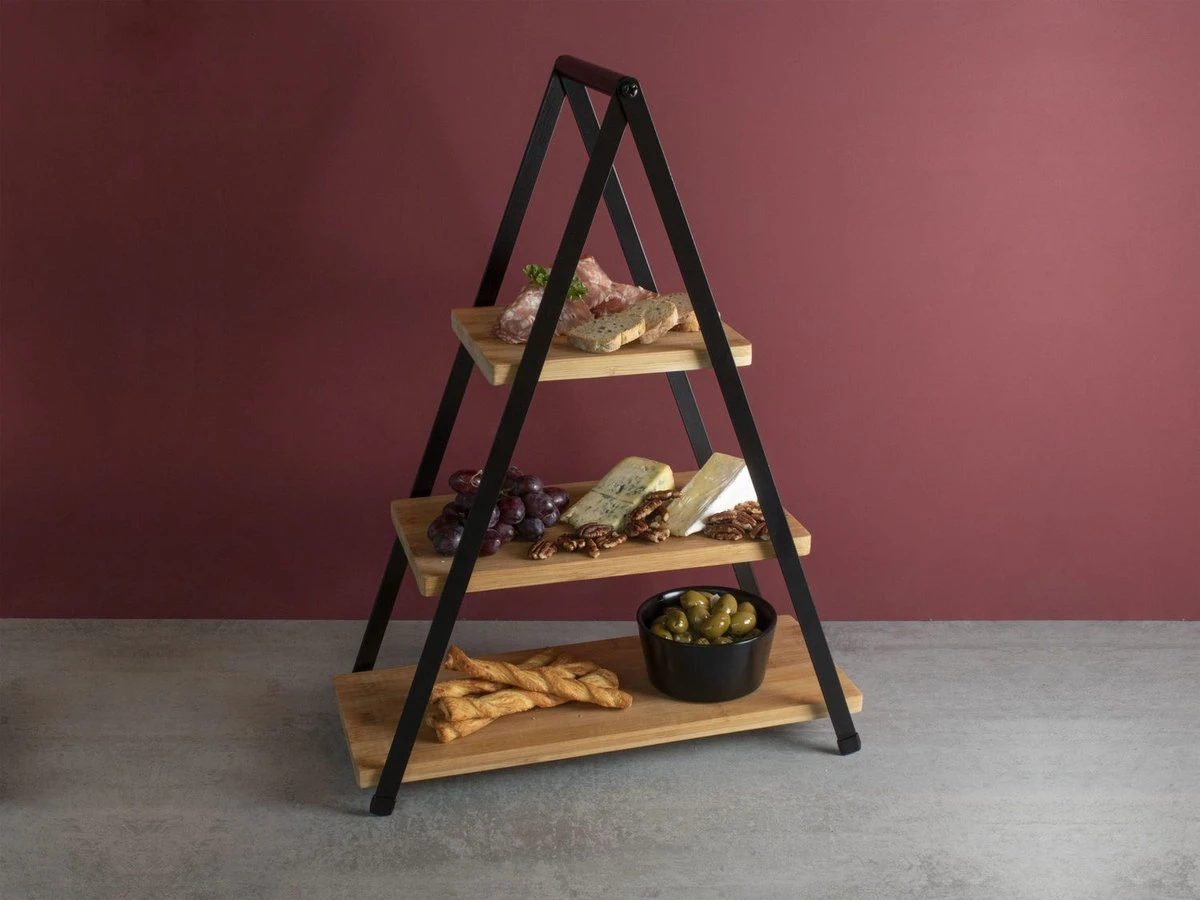 CasaLupo Etagere / Serveertoren - Gusta Piramide - 3-Laags 4 CasaLupo Etagere / Serveertoren - Gusta Piramide - 3-Laags - Afbeelding 2