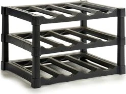 Kinvara Wijnrek/flessenrek Kunststof Stapelbaar 39 X 30 X 28 Cm