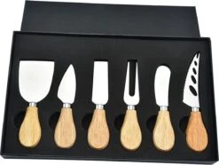 Timmers Trading - Kaasmes Set - Voor Alle Kaassoorten - 6 Delig Hout -Skimask 1200x903