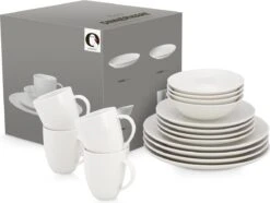 Vtwonen Serviesset - Wit - Porselein - 16-Delig -Skimask 1200x904 6