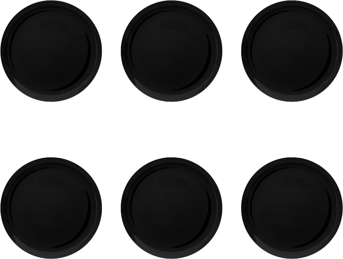 Grote Zwarte Pizzaborden - 6 Stuks - 32 Cm 3 Grote Zwarte Pizzaborden - 6 Stuks - 32 Cm