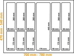 Merkloos Kunststof Bestekbak Classic Serie Antraciet, Breedte 78-70 Cm - Diepte 54-47 - Breedte En Diepte Op Maat Te Maken - Besteklade, Bestekhouder, Bestekbakken Op Maat -Skimask 1200x910 2