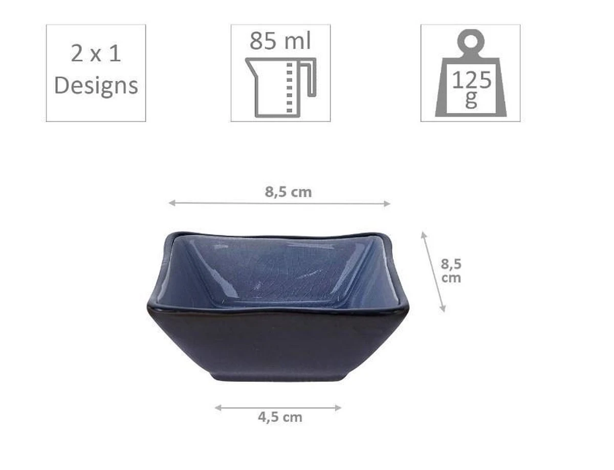 Tokyo Design Studio Glassy Blue Sushi Servies - 8 Delig - 2 Persoons 9 Tokyo Design Studio Glassy Blue Sushi Servies - 8 Delig - 2 Persoons - Afbeelding 7