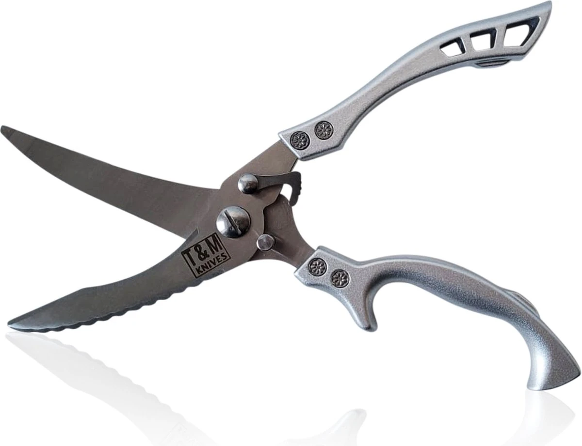 T&M Knives Vleesschaar - Wildschaar En Gevogelteschaar Professioneel - Keukenschaar - Schaar Voor Kip En Vis – Kruidenschaar 3 T&M Knives Vleesschaar - Wildschaar En Gevogelteschaar Professioneel - Keukenschaar - Schaar Voor Kip En Vis – Kruidenschaar