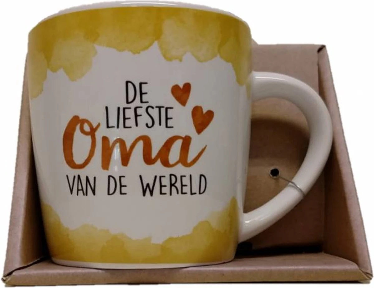 Enjoy Mok - De Liefste Oma Van De Wereld - Met Binnen Tekst - Koffie Mok - Beker - Moederdag - Liefde - Verjaardagscadeau 4 Enjoy Mok - De Liefste Oma Van De Wereld - Met Binnen Tekst - Koffie Mok - Beker - Moederdag - Liefde - Verjaardagscadeau - Afbeelding 2