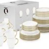 Vtwonen Serviesset - Wit/Goud - Porselein - 36-Delig 2 Vtwonen Serviesset - Wit/Goud - Porselein - 36-Delig -Skimask 1200x926 4