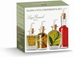 Luigi Bormioli Olie/azijnset Elixir 12.5 Cl - 4-delig -Skimask 1200x927 12