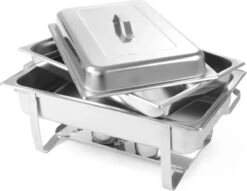 Hendi Chafing Dish Set - Buffetwarmer Economic - 9 Liter - Warmhoudschaal - 60x35,8x(H)29,5cm - Set Van 2 -Skimask 1200x927 14