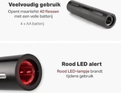 Vivid Green Elektrische Kurkentrekker - Wijnopener - Wijn Opener Accessoires - Elektrisch - Set - Deluxe - Zwart -Skimask 1200x930 5