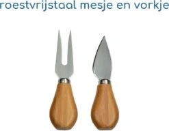 Jarif - Borrelplank - Tapasplank - Kaasplank - Serveerplank - Uitschuifbaar - Bamboe - Met Rvs Mesjes - 36 Cm -Skimask 1200x931 7