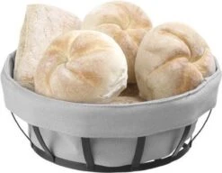 Hendi Broodmand Met Zak - Rechthoekig Broodmandje Stof - Luxe Broodmandje Met Binnenvoering - 25x18x(H)8,5cm -Skimask 1200x933 6