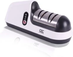 OEC Kitchen Elektrische Messenslijper B201 - Slijper Met 3 Snelheidsstanden - 2 Fasen - Anti Slip – Wit