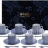 Tokyo Design Studio Nippon Blue Espresso Serviesset - 6 Personen - 18 Stuks - Porselein 1 Tokyo Design Studio Nippon Blue Espresso Serviesset - 6 Personen - 18 Stuks - Porselein -Skimask 1200x934 3