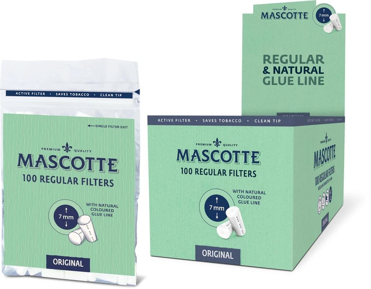 Mascotte Papieren / Paper Filters Regular 7mm 10 X 100 Zakje (1000 Filters) 3 Mascotte Papieren / Paper Filters Regular 7mm 10 X 100 Zakje (1000 Filters)