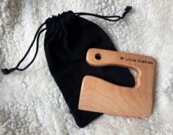 Little Koekies - Houten Kindermes Incl Bewaartasje - Messenset Voor Kinderen - Kindvriendelijke Mensen - Kinderkoksmes -Veiligheidsmessen - Kindermes - Mes Voor Kinderen