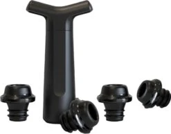 YUGN Wijn Vacuumpomp Wijnstopper Vacuum - Wijn Stopper Flessenstop Met 4 Vacuüm Wijndoppen - Wijndop Met Timer - Cadeau Tip