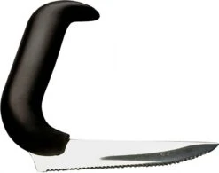 Comforthulpmiddelen - Gehoekte Messen - Zilver - Zwart