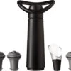 Vacu Vin Wijnpomp Concerto Vacuüm Rubber Zwart 5-delig