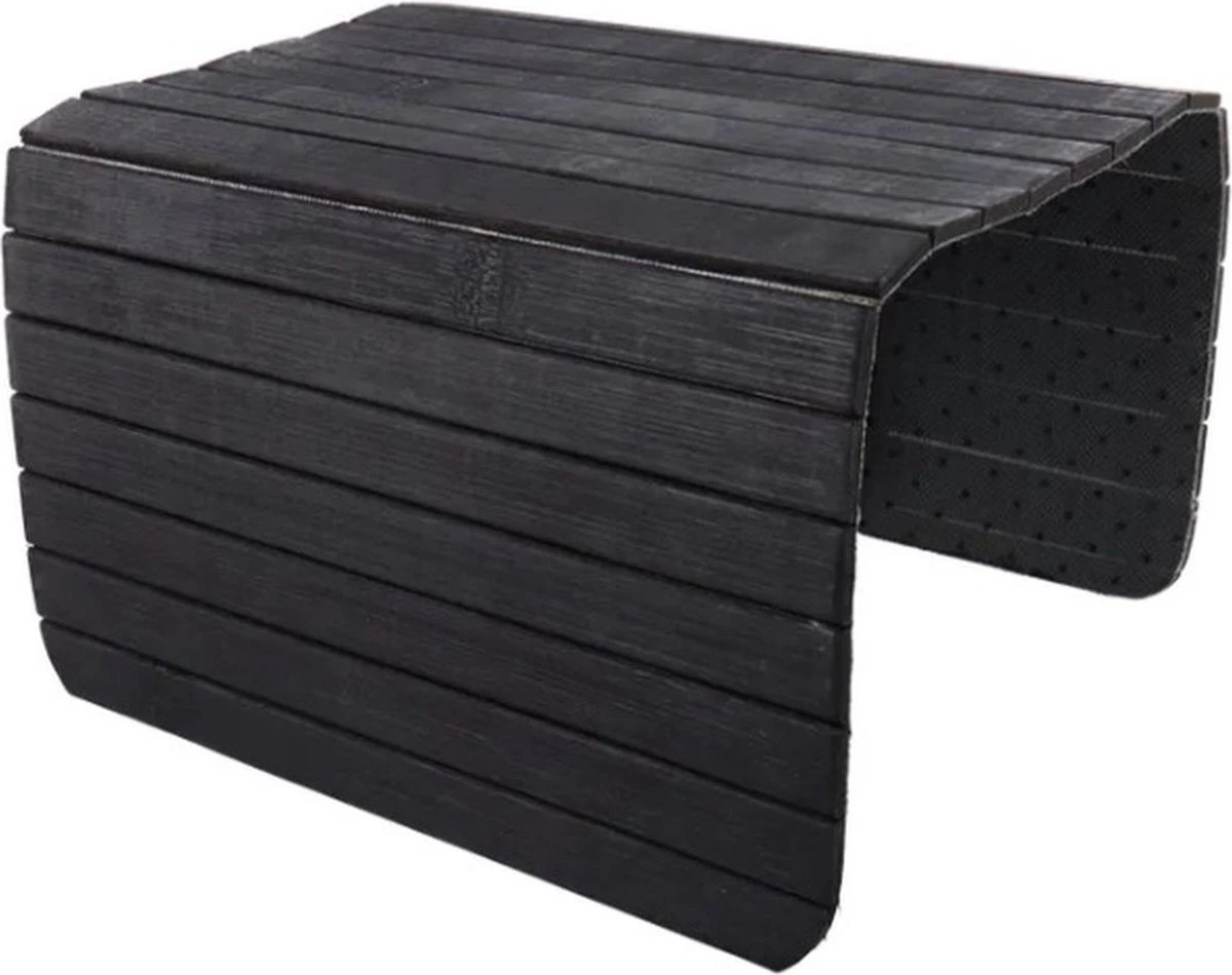 Merkloos Armleuning Dienblad LILLY - Zwart - Bamboe - 44 X 24 Cm 3 Merkloos Armleuning Dienblad LILLY - Zwart - Bamboe - 44 X 24 Cm