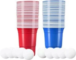 Merkloos Beerpong - 50 Stuk(s) Blue Cups & Red Cups Inc. 3 Ballen - Beerpong Drankspel - Plastic Bekers 8 Merkloos Beerpong - 50 Stuk(s) Blue Cups & Red Cups Inc. 3 Ballen - Beerpong Drankspel - Plastic Bekers -Skimask 1200x952 5